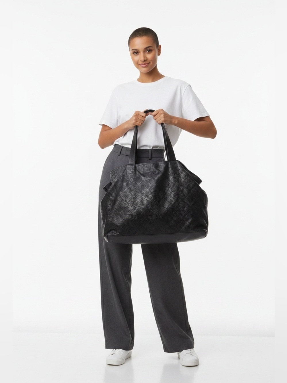CC Skye Vintage Large Oversized Leather Bag